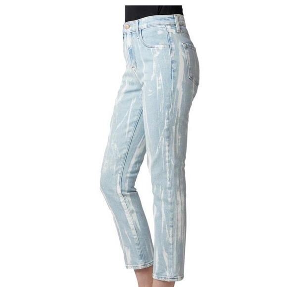 J brand painted high rise cropped cigarette jeans size 28 NWT - Picture 2 of 12